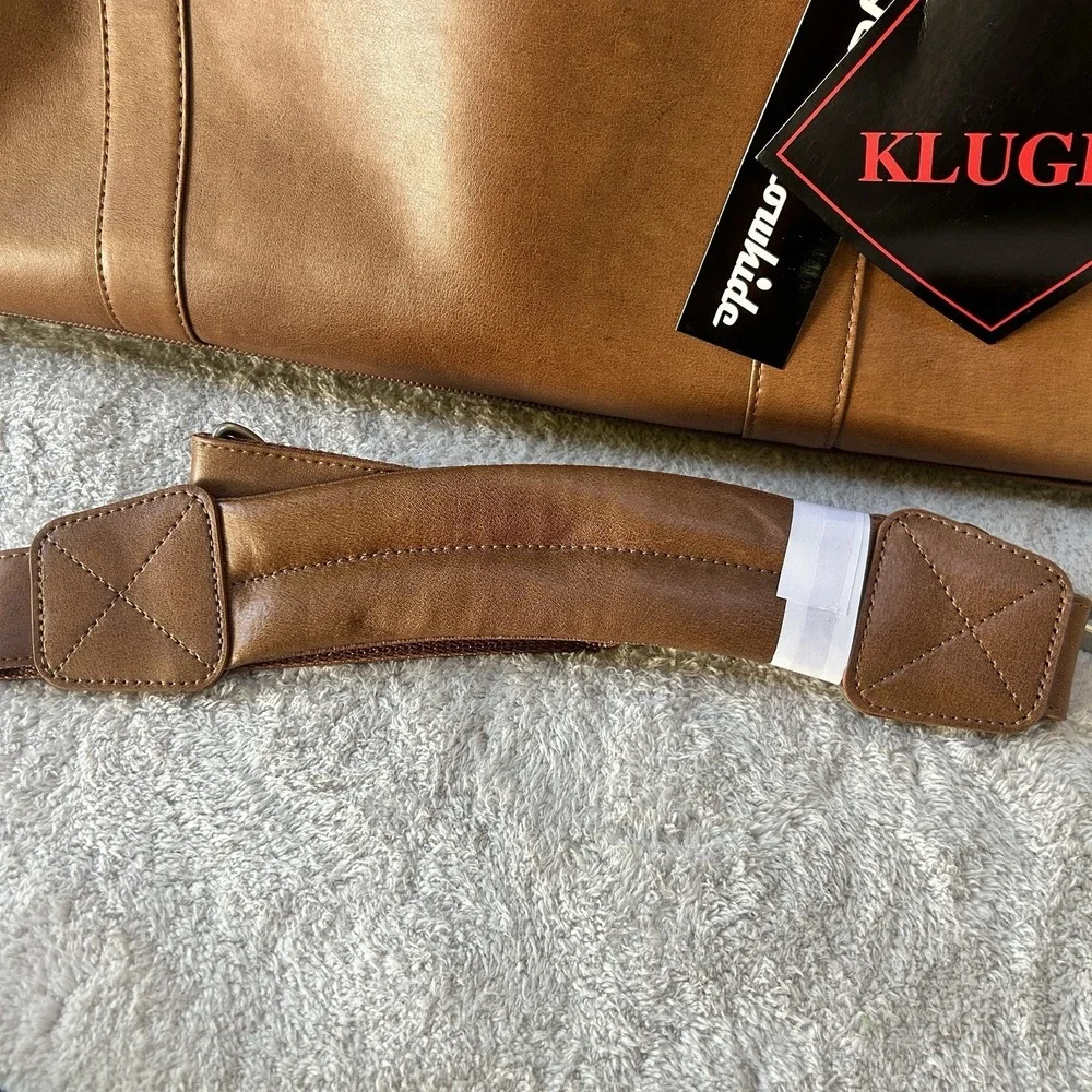 New Kluge Cheyenne Wide Mouth Duffel Bag Cowhide Leather
